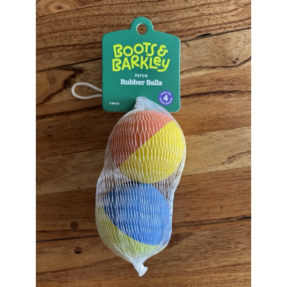 Boots and Barkley Fetch Rubber Balls 2 Count